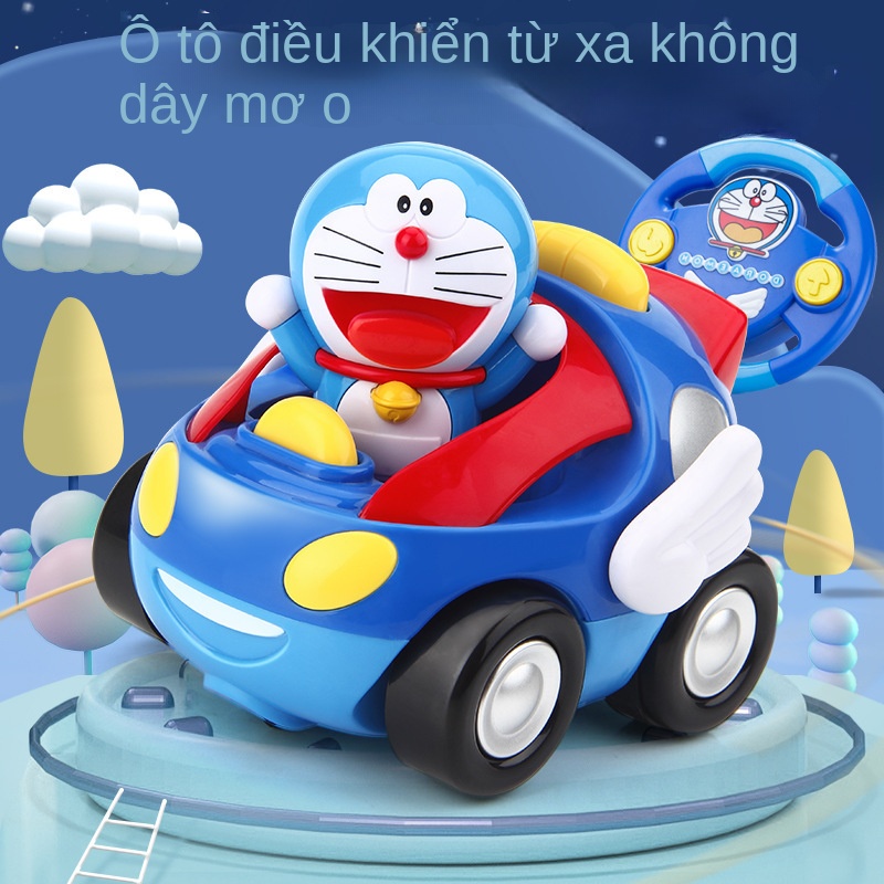 Xe Hơi Đồ Chơi Điều Khiển Từ Xa Doraemon Cầm Tay Cho Bé 1-6 Tuổi