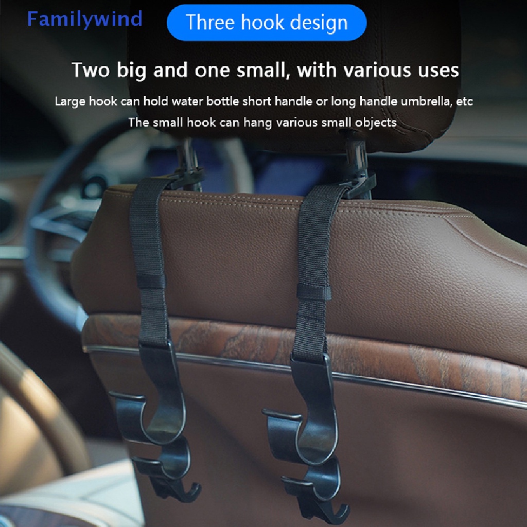 Set 2 Móc Treo Đồ Gắn Lưng Ghế Xe Hơi Tiện Dụng