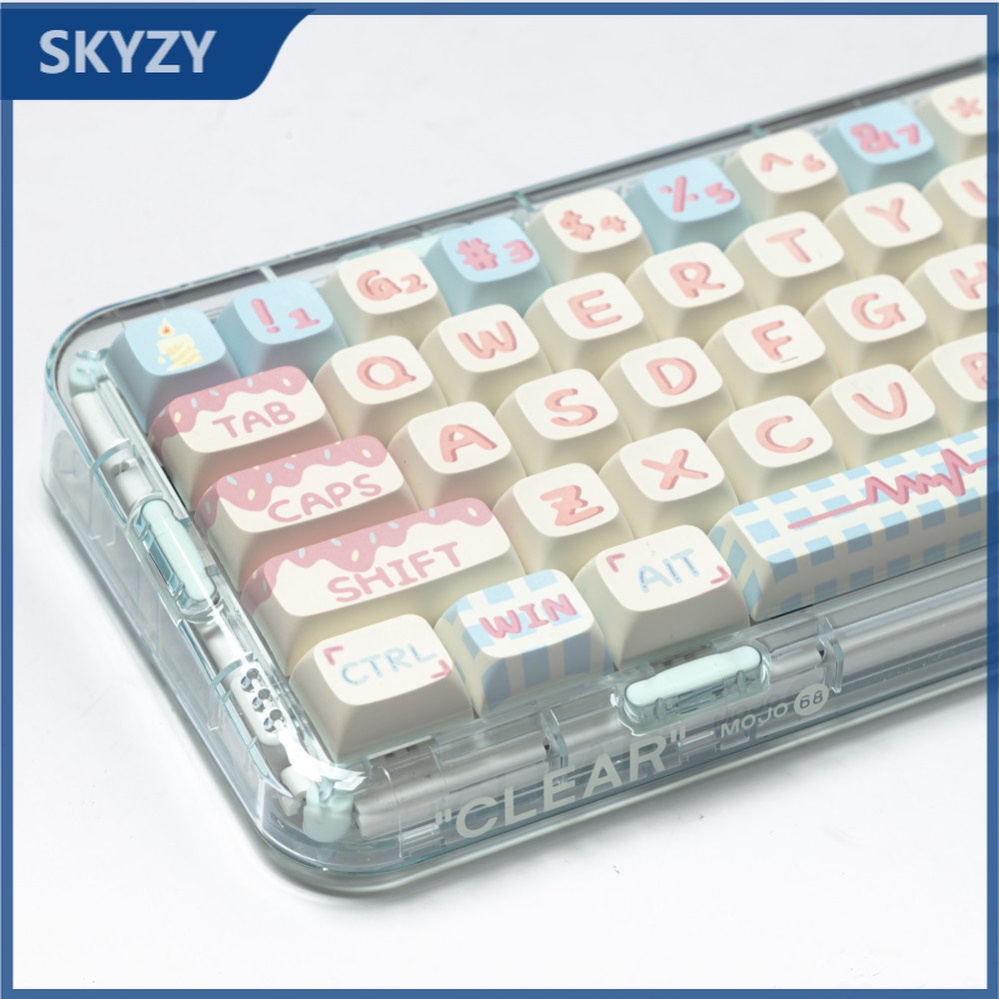 127 Phím Sweet Cake Keycaps XDA Profile dễ thương Bánh Ngọt PBT Dye Sub Bàn Phím Cơ Keycap