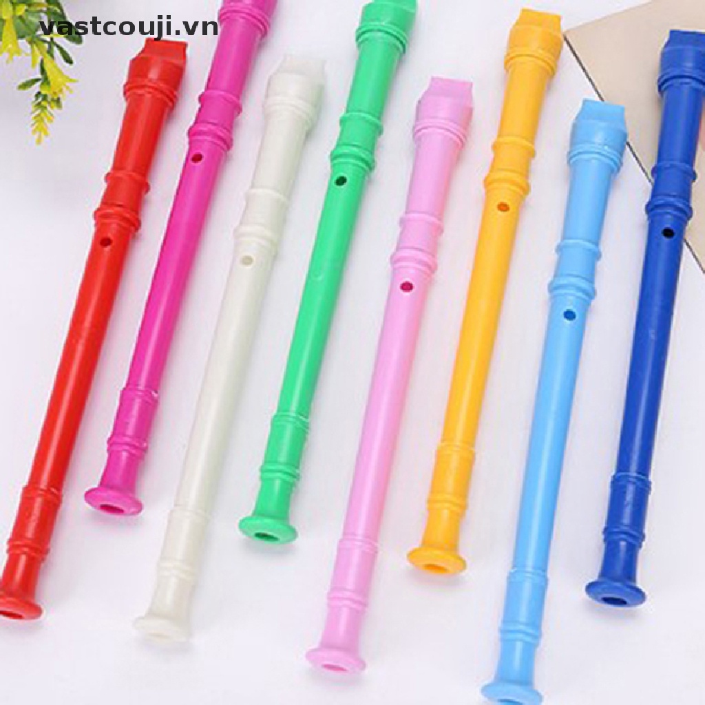 Sáo Gỗ 8 Lỗ Bằng Nhựa Nhiều Màu Sắc Dành Cho Trẻ Em