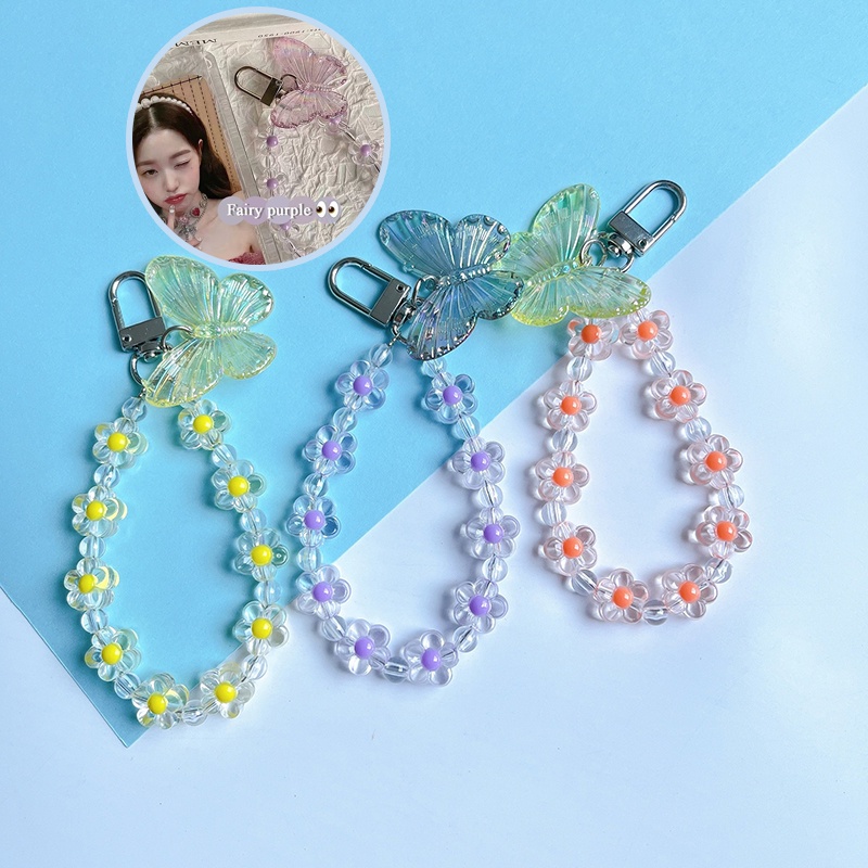 Dây Đeo Điện Thoại Dạng Chuỗi Hạt Nhiều Màu Sắc Cho Nữ