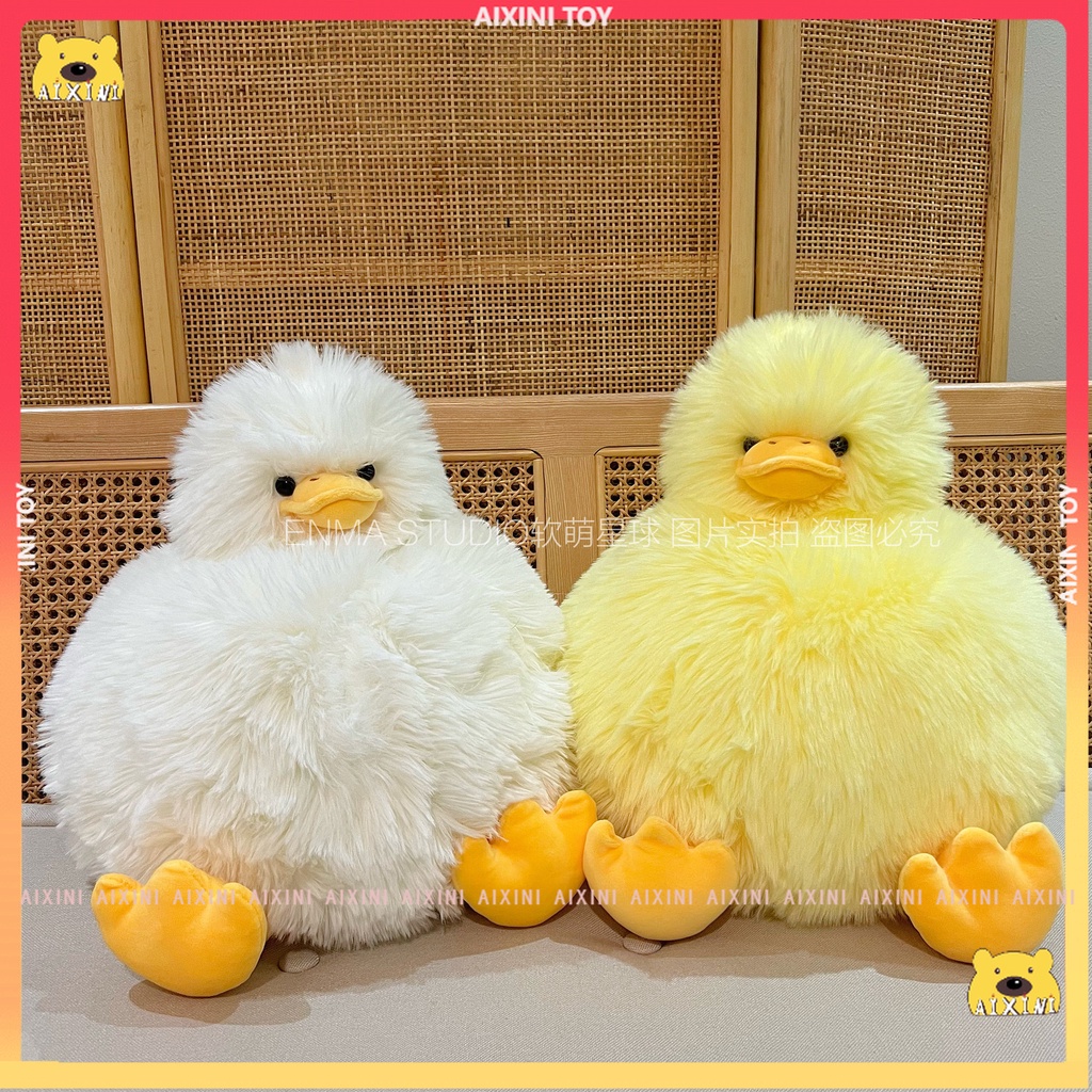 CÓ SẴN Chú Vịt Nhồi Bông Dáng Dài Mềm Mại Đáng Yêu 35cm