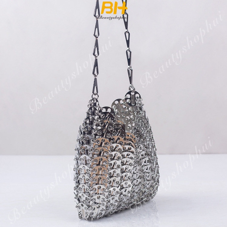 Túi Đeo Chéo Dây Xích Kim Loại Thời Trang Nữ 2023