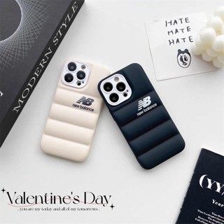 [New Balance] Áo khoác xuống ✷ ❈ Ốp lưng phồng cho iPhone 14 Pro Max 14 Plus iPhone 13 Pro Max 11 12 X XR XS Max 7plus 8plus Vỏ điện thoại mềm chống rơi