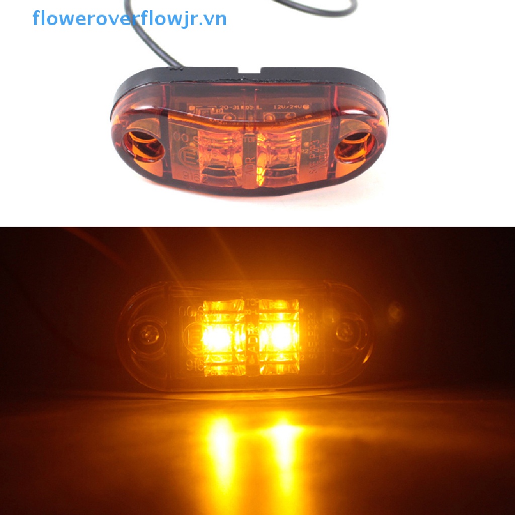 1 Đèn LED Cảnh Báo 10V 30V Ánh Sáng Trắng / Vàng / Đỏ Dành Cho Xe Hơi / Xe Tải