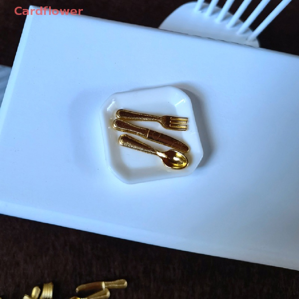 1 Bộ Dụng Cụ Ăn Uống mini Trang Trí Nhà Búp Bê Mới