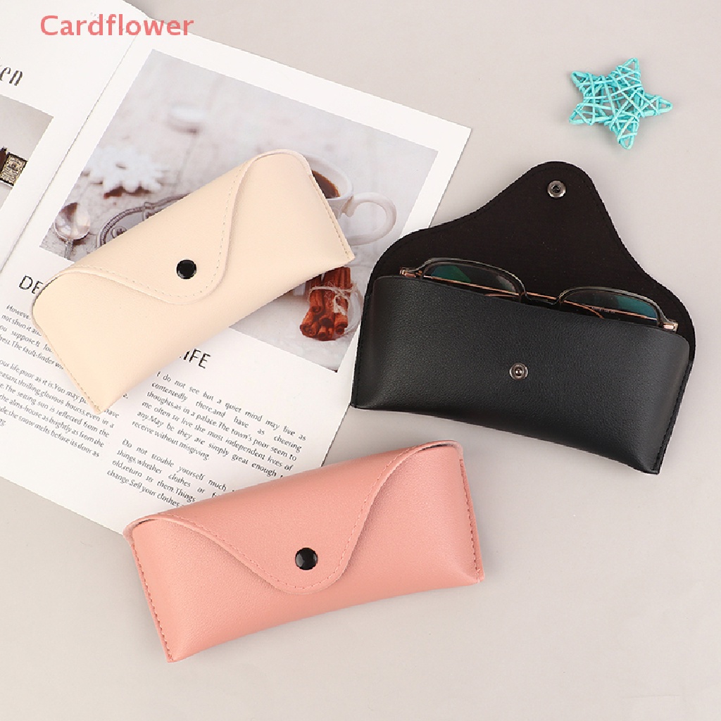 1 Túi Da Đựng Mắt Kính Màu Trơn Mới