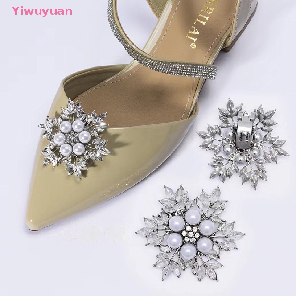 1 Cặp Kẹp Đính Đá Trang Trí Giày Cao Gót Cho Cô Dâu Mới