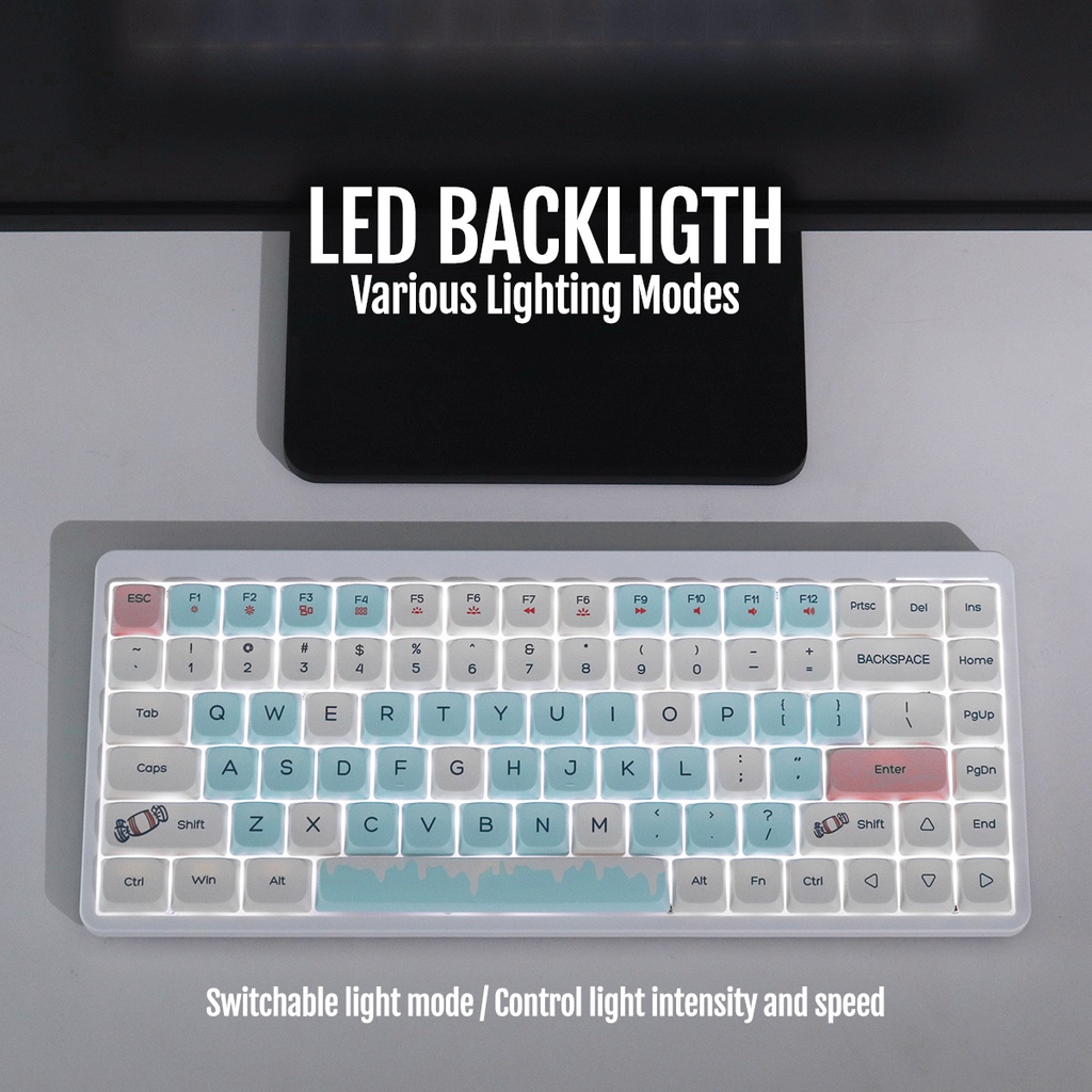 Bàn PhíM Cơ Jk75 bluetooth 5.0 Không Dây ChấT LượNg Cao