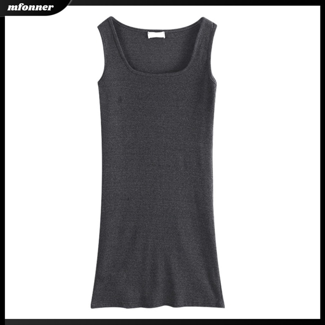 Đầm Midi Không Tay Dáng Ôm Màu Sắc Đơn Giản Thanh Lịch Dành Cho Nữ