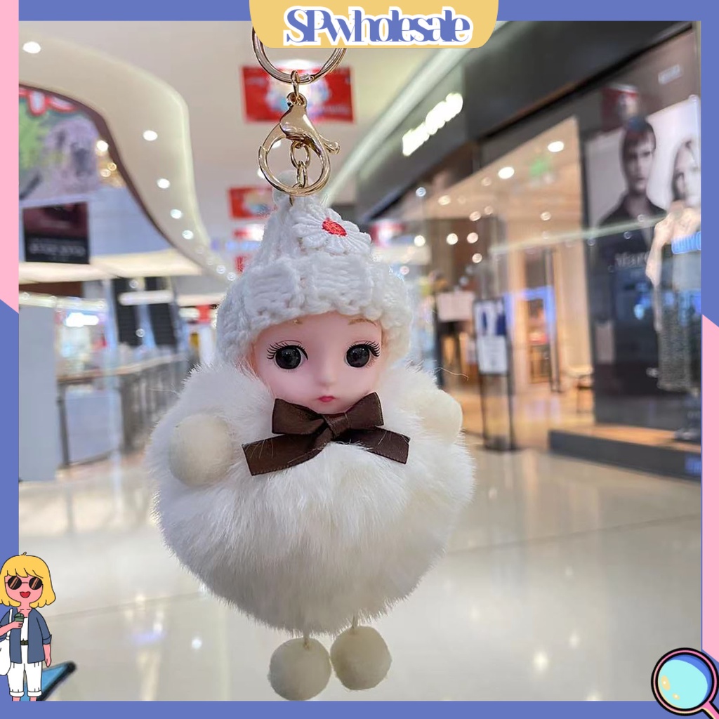 <SPwholesale> Móc Khóa Búp Bê Hoạt Hình Nhồi Bông Đáng Yêu Bằng Silicon Mềm