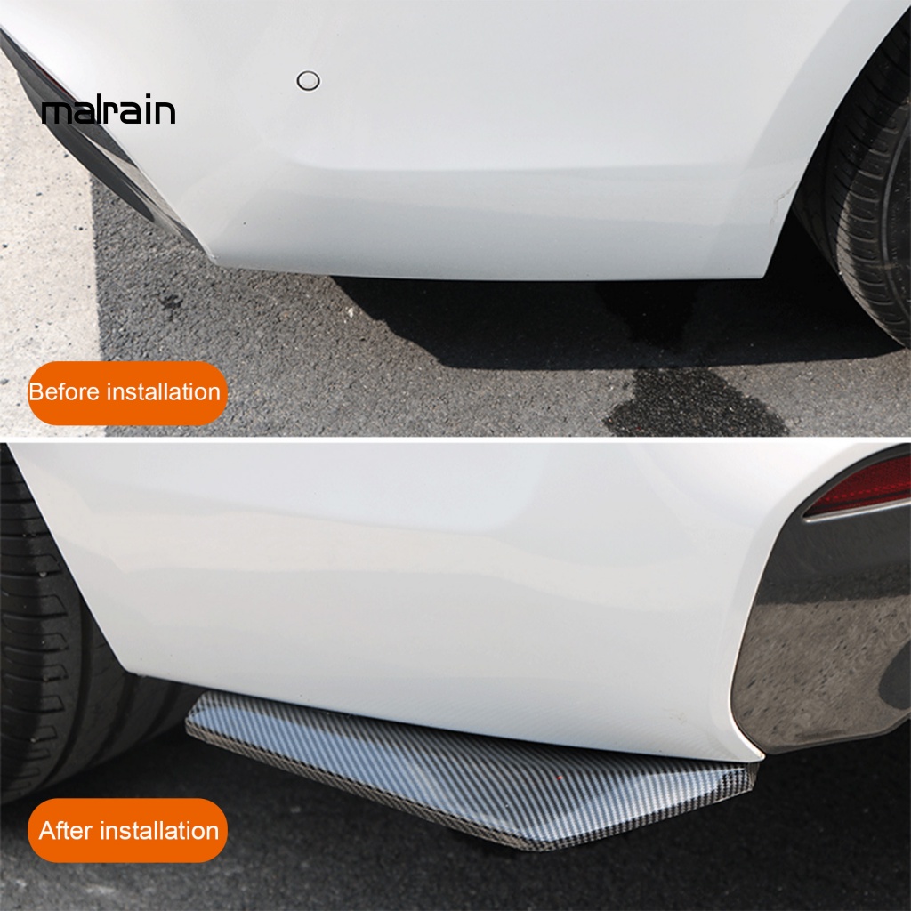 1 Cặp Miếng Dán Cản Sau Xe Hơi / Tải Chống Va Chạm / Trầy Xước Màu Đen