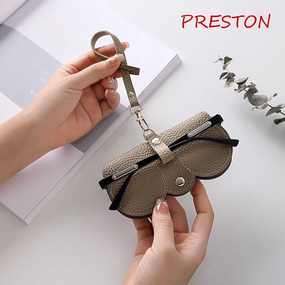 Túi Da PU Đựng Mắt Kính Đọc Sách Phong Cách Retro Dành Cho Nam