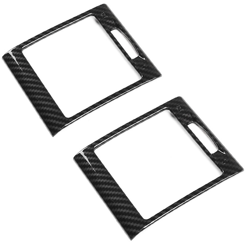 Set 2 Viền Bọc Máy Điều Hòa Xe Hơi Mercedes Benz G-Class W463 G500 2004-2018 Bằng Sợi Carbon