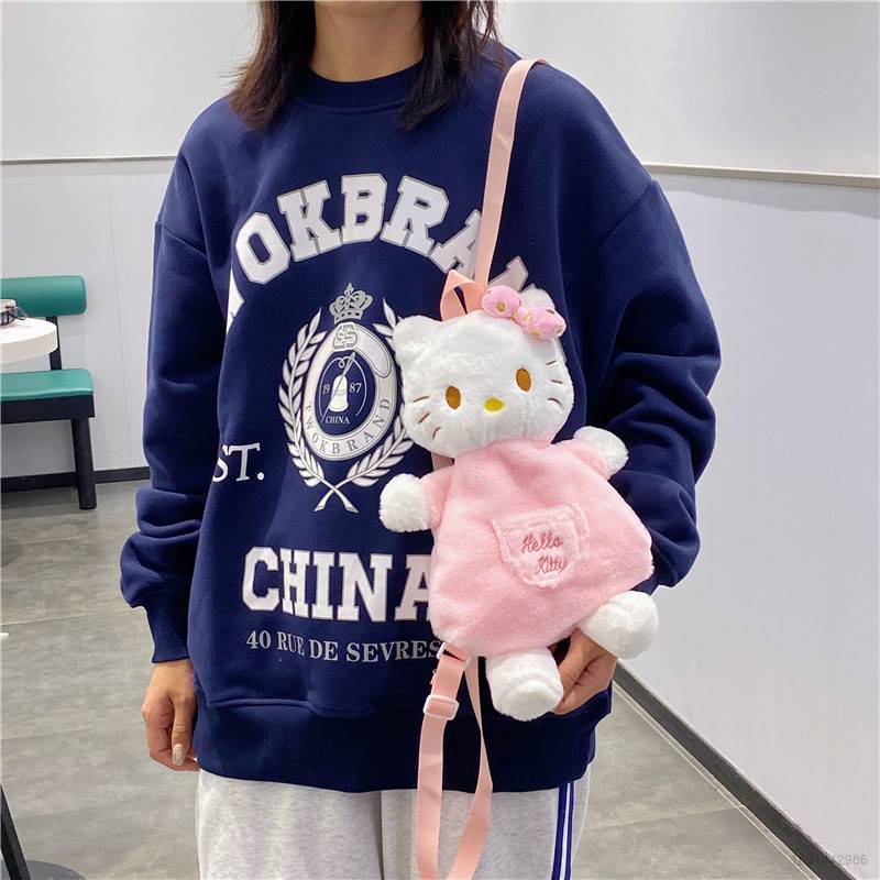 Balo Học Sinh Cỡ Lớn In Hình Sanrio Hello Kitty Thoáng Khí Đa Năng Thời Trang