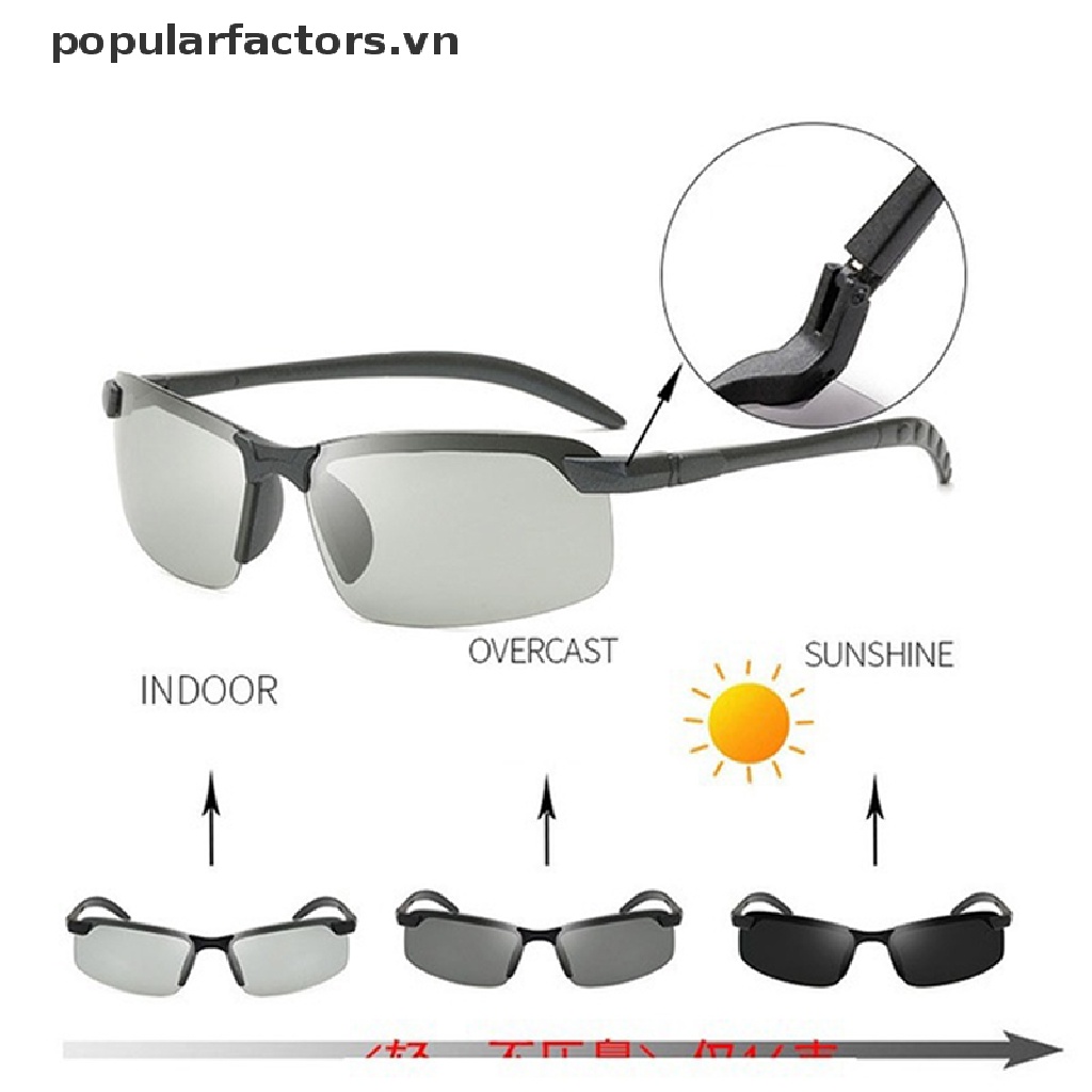 Kính Mát Phân Cực Chống Tia UV 400 Dùng Lái Xe Ban Đêm Cho Nam