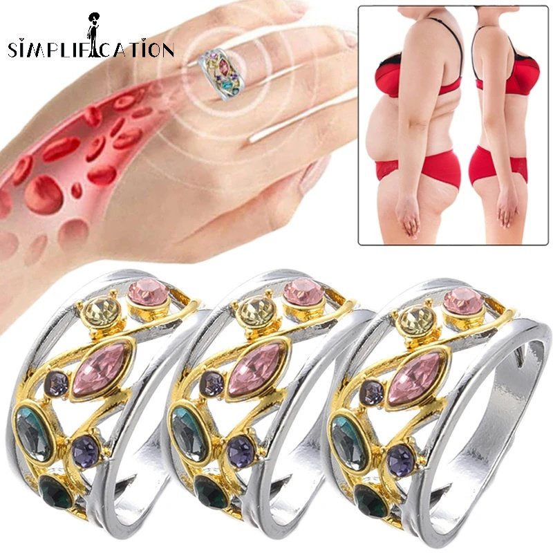 Nhẫn Kim Loại Hình Trái Tim Đính Đá Zircon Nhiều Màu Phong Cách Retro Tinh Tế Cho Nữ