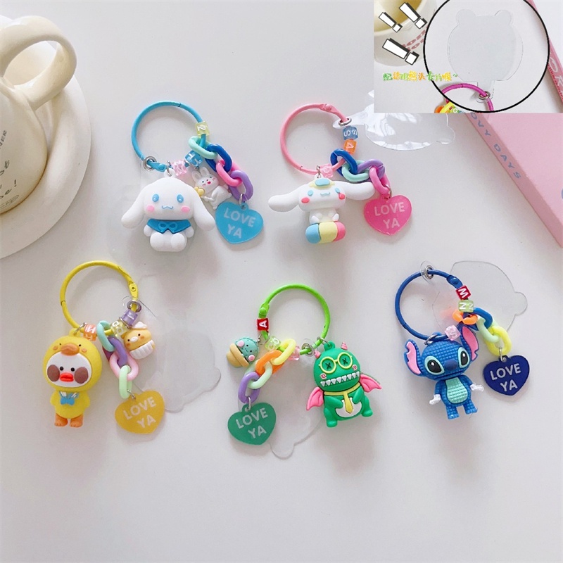 Móc Khóa Hình Gấu Hoạt Hình Dễ Thương
