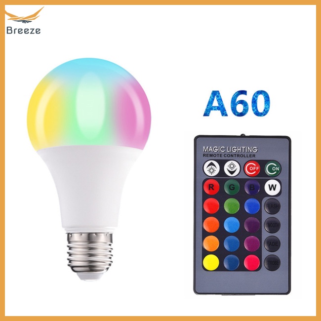 Bóng Đèn Led Rgb Ac85-265v 4 Chế Độ Thay Đổi Màu Sắc Kèm Bộ Nhớ Dùng Trang Trí Nhà Cửa
