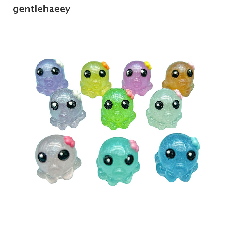 Bộ 5 Kẹp Tóc Hình Bạch Tuộc Màu Dạ Quang Độc Đáo DIY