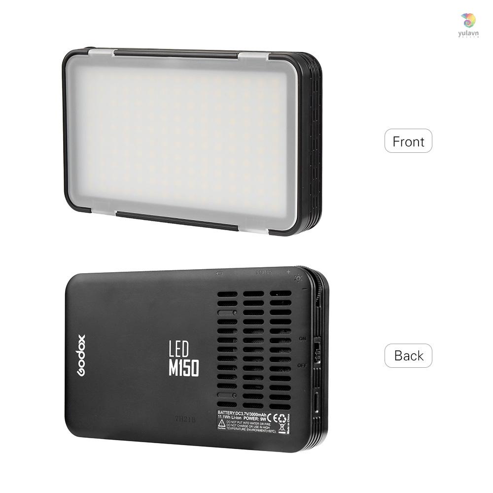 Đèn LED Godox LEDM150 Mini 5600K Ánh Sáng Điều Chỉnh Được CRI 95 + Cho Máy Ảnh DSLR 5.5-8.5cm