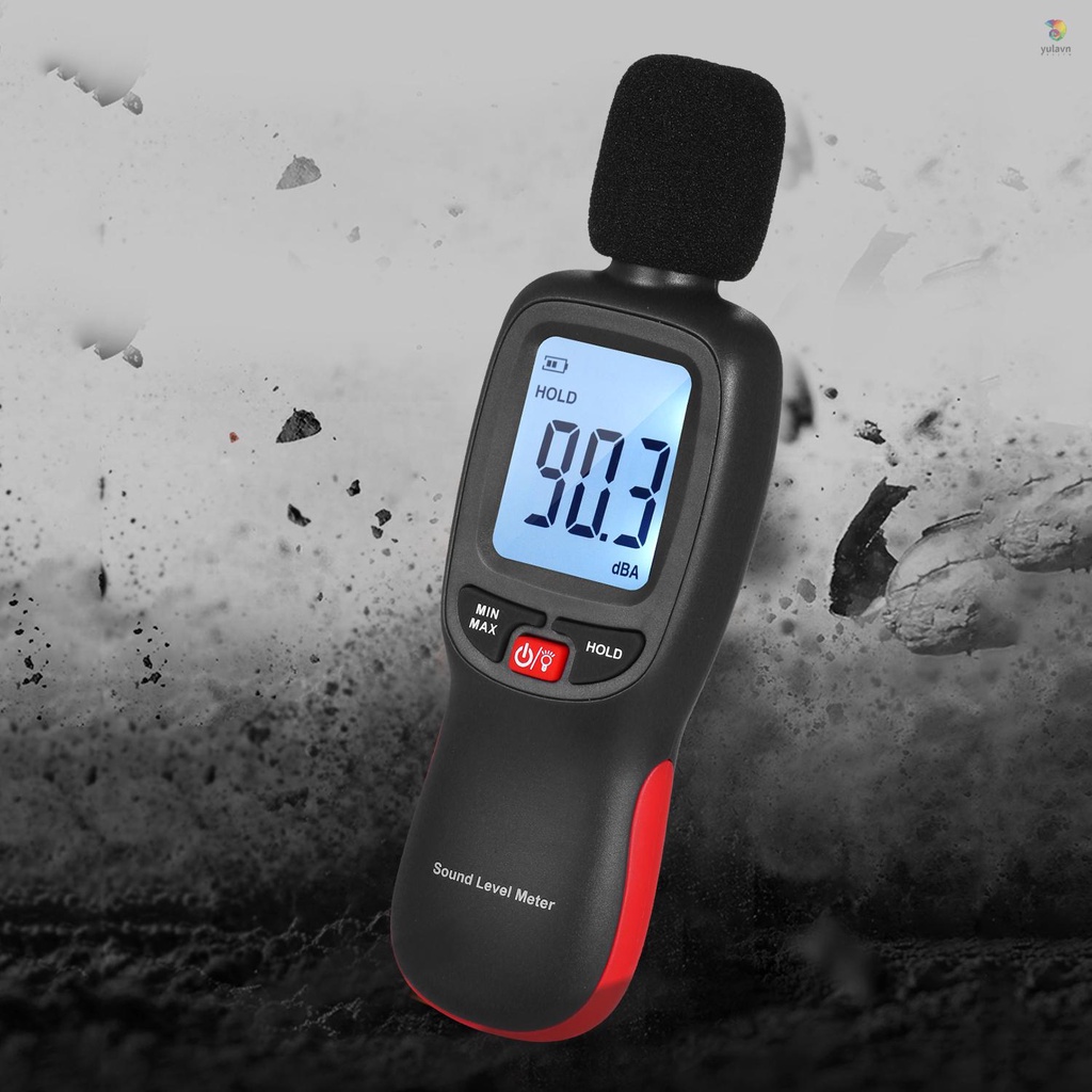 Thiết Bị Đo Tiếng Ồn Mini Màn Hình LCD 30-130dB Chuyên Dụng