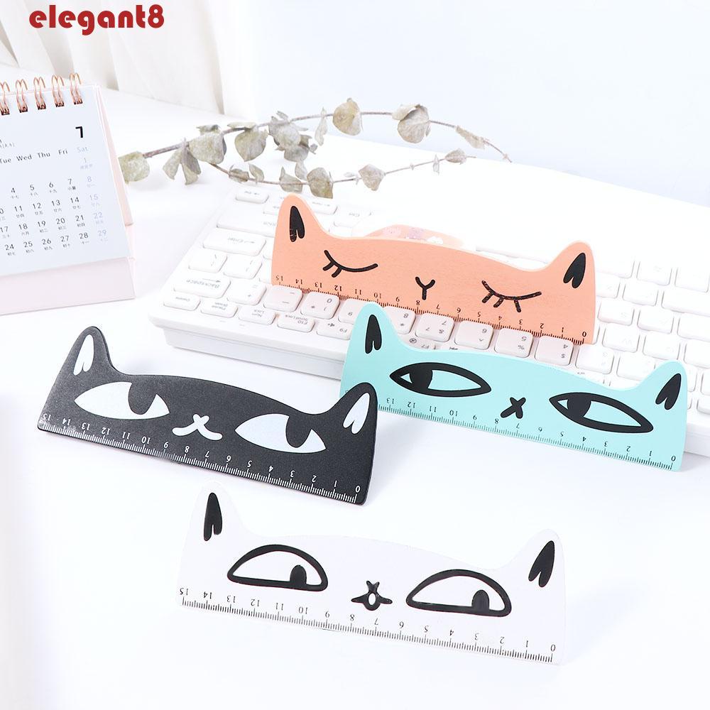 Thước Gỗ Hình Móng Vuốt Mèo Hoạt Hình Thanh Lịch Cho Học Sinh