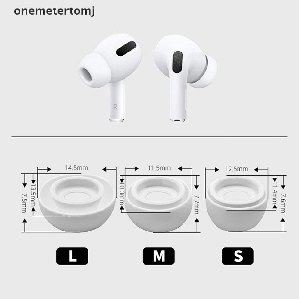 Onemetertomj Đệm Tai Nghe Nhét Tai Bằng Silicon Mềm