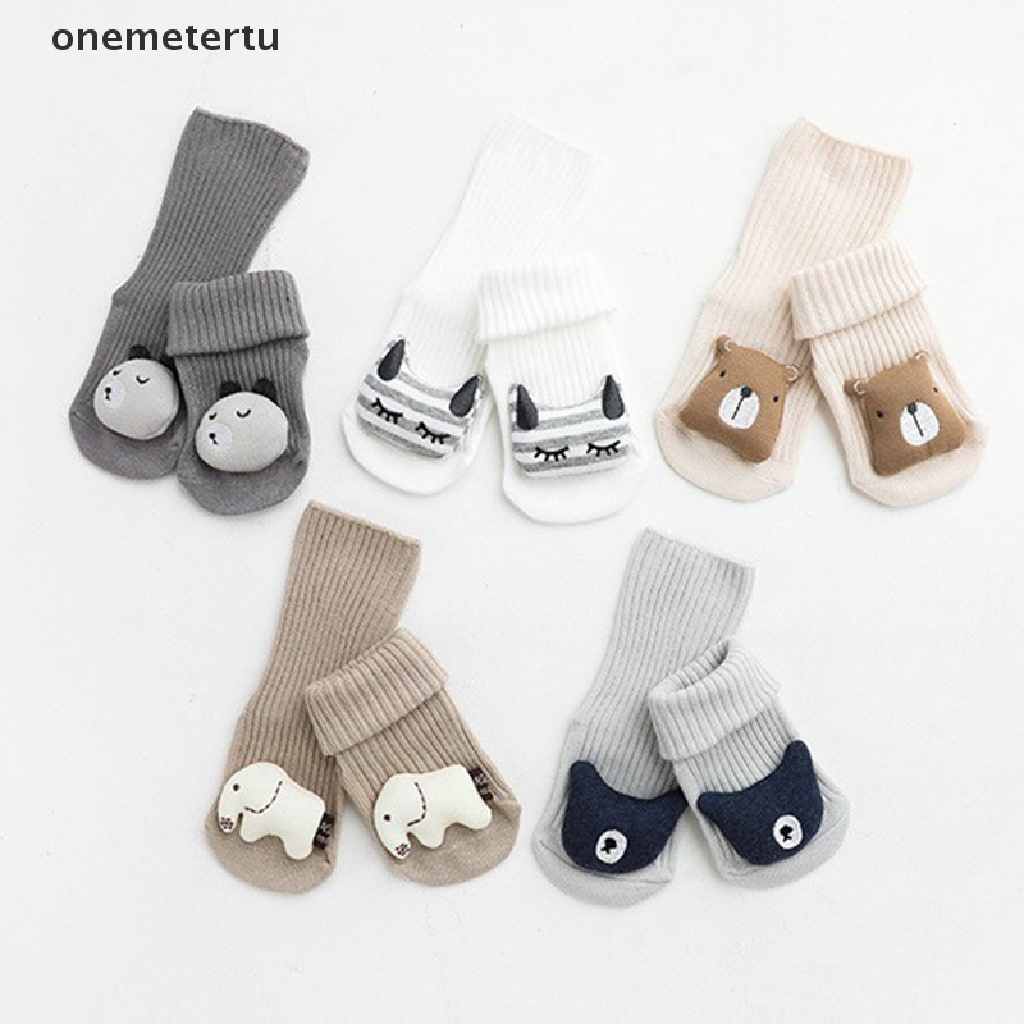 Vớ Giữ Ấm Chống Trượt In Hoạt Hình 3D Thời Trang Xuân Thu Cho Bé