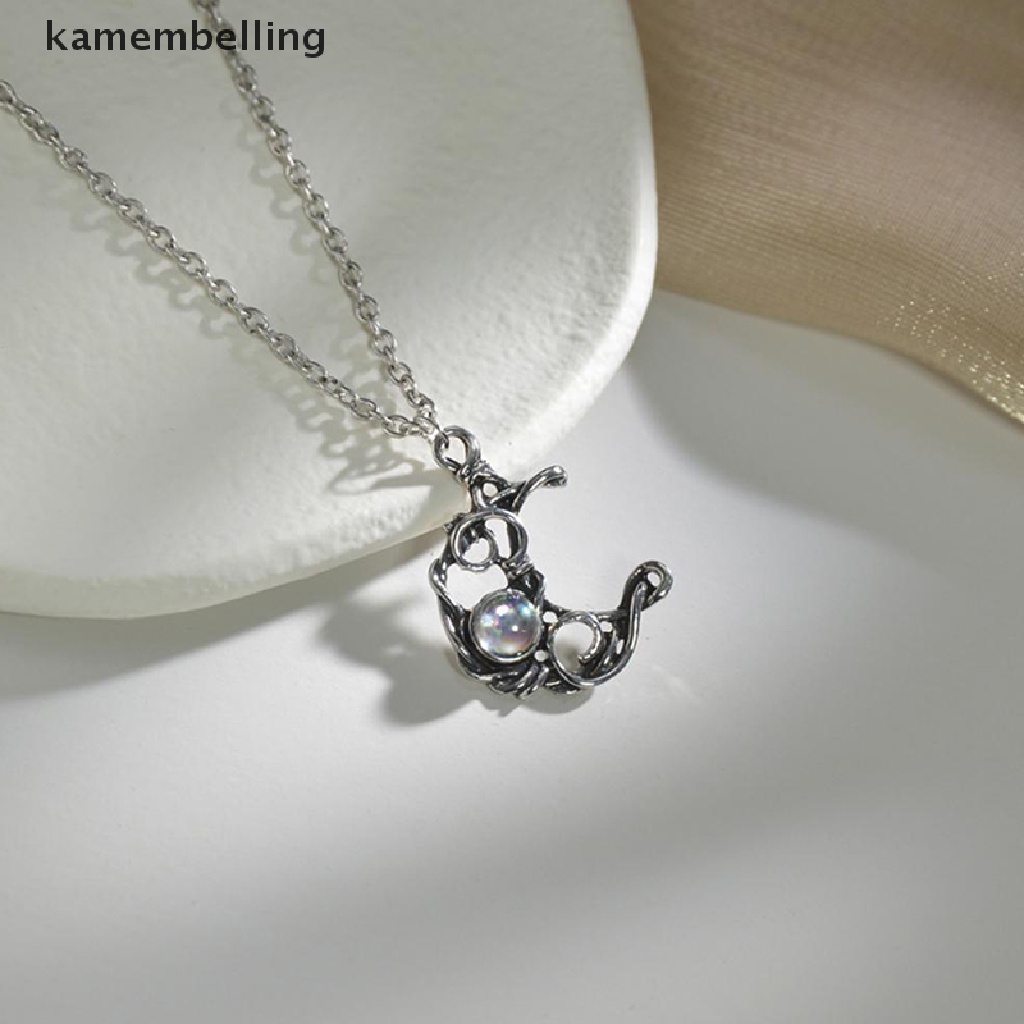 Vòng cổ Mặt Trăng Lưỡi Liềm Đính Đá Pha Lê Thời Trang Cho Nữ