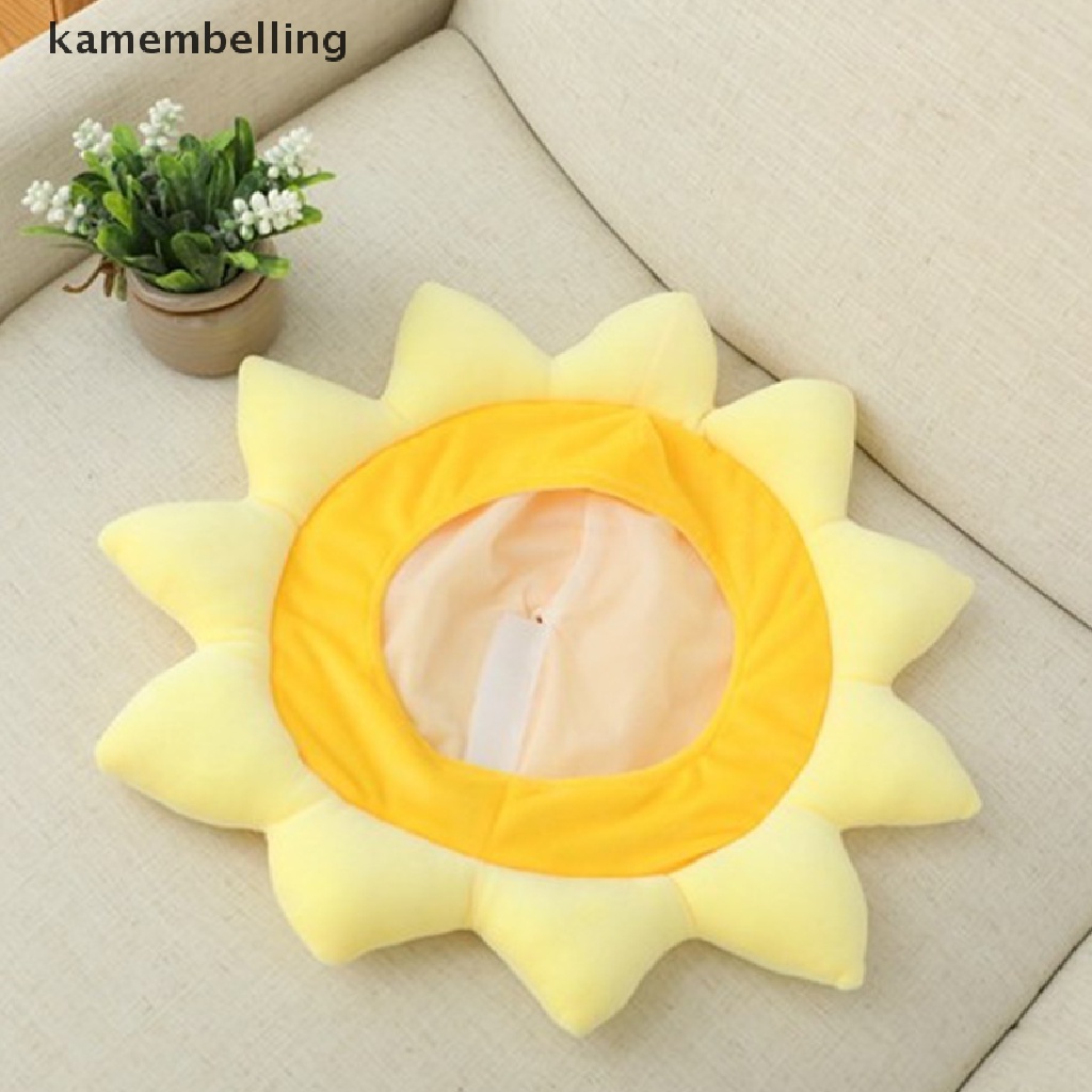 Kamembelling Mũ Hình Hoa Hướng Dương Hoạt Hình Nhồi Bông Dùng Làm Đạo Cụ Chụp Ảnh