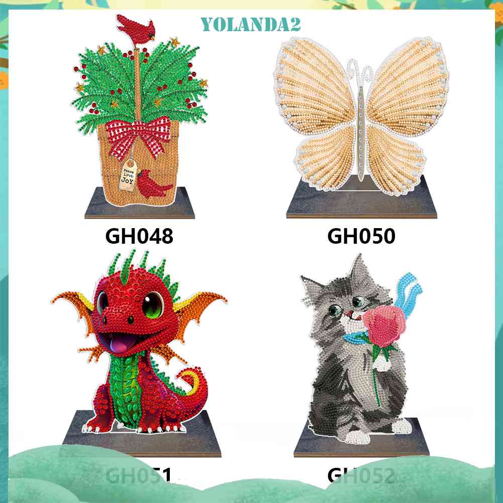 Phụ Kiện Trang Trí Bằng Gỗ Đính Đá Nghệ Thuật DIY