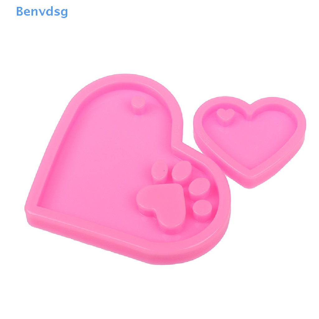 Khuôn silicone Hình Trái Tim Làm Móc Khóa DIY