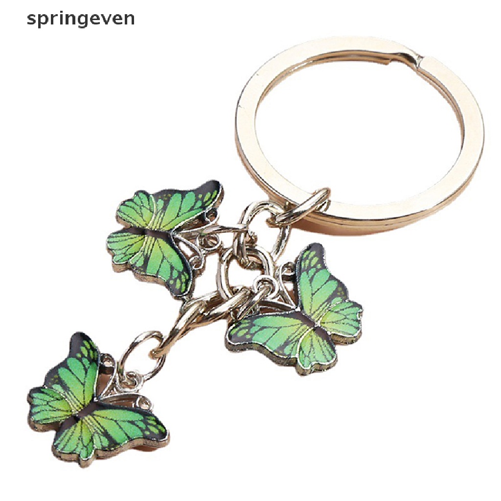 Móc Khóa Hình Bướm Tráng Men Nhiều Màu Mới Cho Nữ