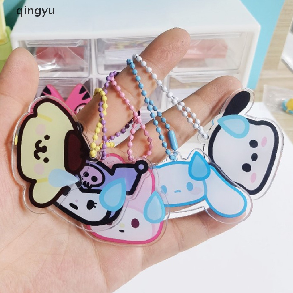 Móc Chìa Khóa Bằng Acrylic Họa Tiết Hoạt Hình Dễ Thương