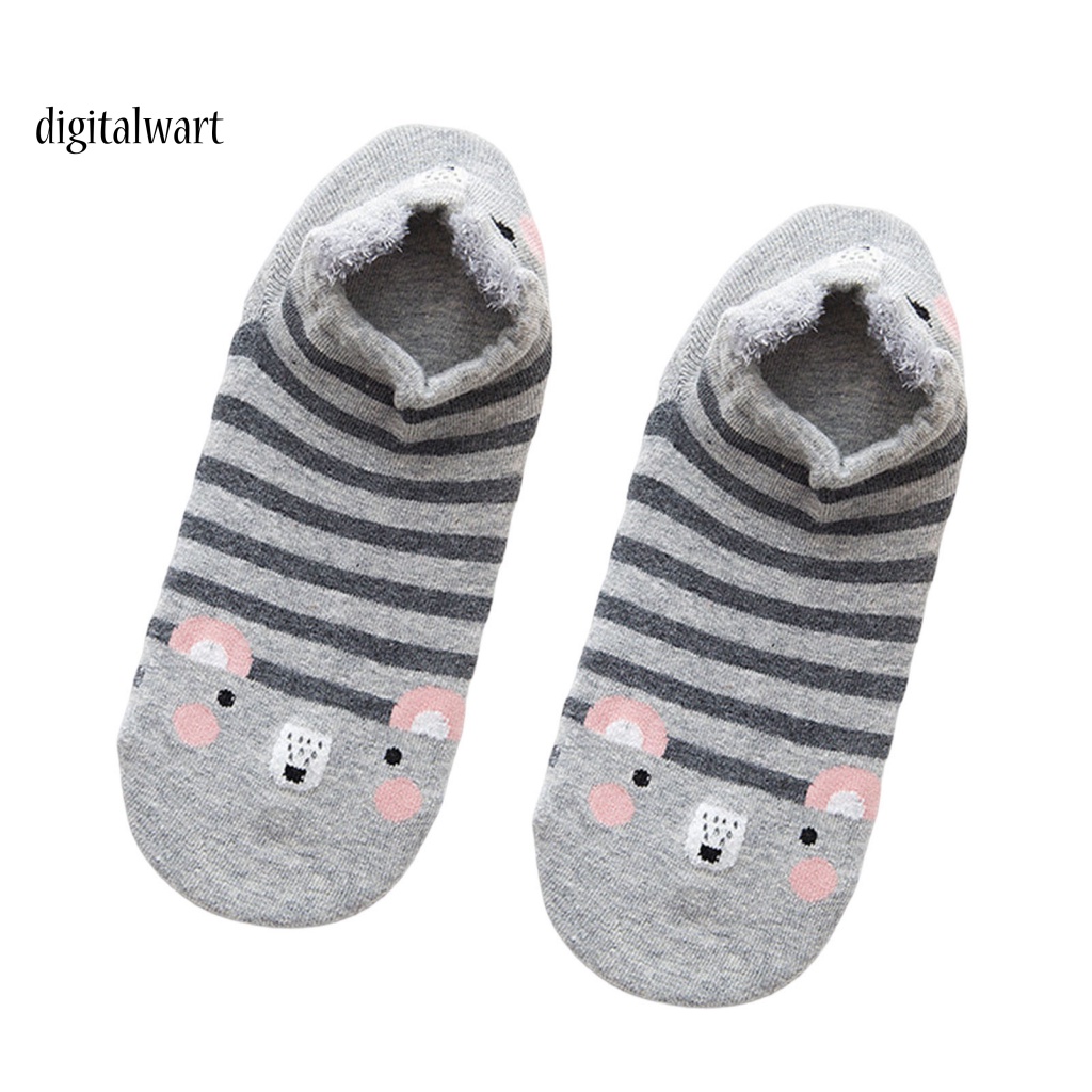 Kỹ Thuật Số| 1 Đôi Vớ Cotton Cổ Thấp Họa Tiết Hoạt Hình Động Vật Dễ Thương Chống Dị Ứng / Chống Lạnh / Trượt Tiện Dụng Cho Nữ