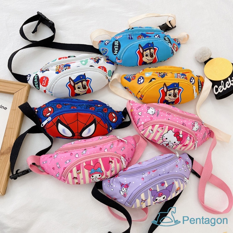 Túi Đeo Chéo In Họa Tiết Hoạt Hình Dễ Thương Phong Cách Hàn Quốc