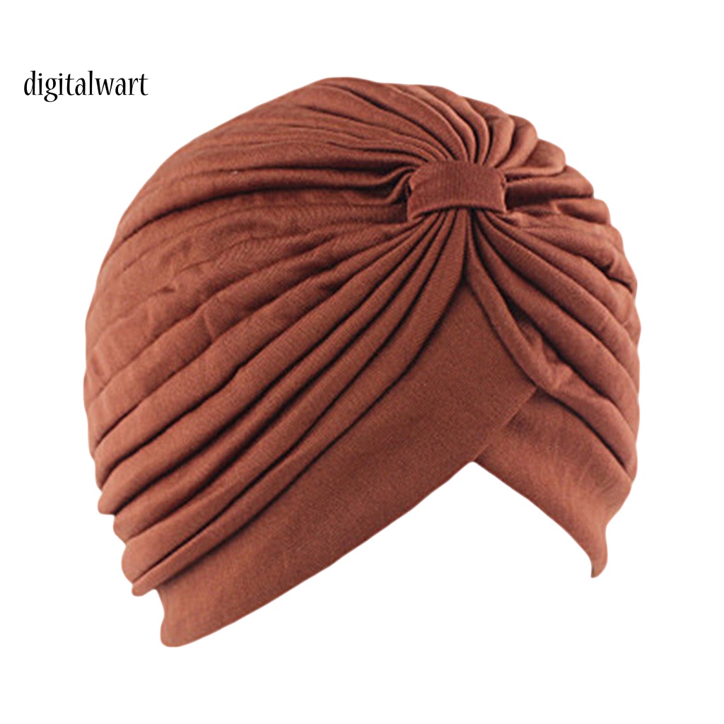 Kỹ Thuật Số| Mũ Turban Xếp Ly Co Giãn Thoáng Khí Chống Tia UV Chống Nắng Không Vành