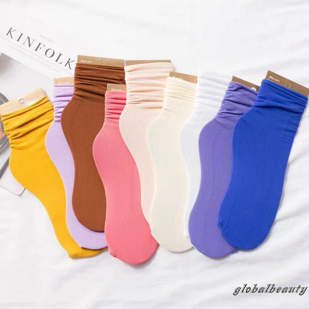 Vớ Dài Siêu Mỏng Mềm Mại Co Giãn Màu Trơn Thời Trang Mùa Hè Cho Nữ