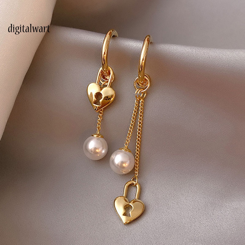 Kỹ Thuật Số| 1 Đôi Bông Tai Hợp Kim Hình Trái Tim Tinh Tế Quyến Rũ Dành Cho Nữ