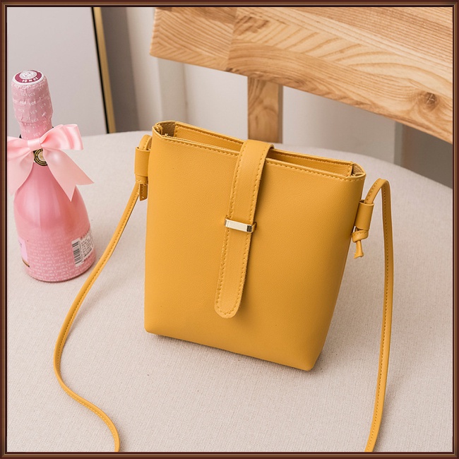 Túi Da Pu Đeo Chéo Mini Đựng Điện Thoại Thiết Kế Đơn Giản Cho Nữ