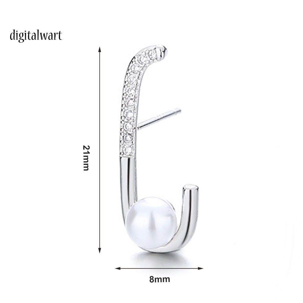 Kỹ Thuật Số| 1 Khuyên Tai Dạng Hạt Đính Ngọc Trai Giả Lấp Lánh Dùng Hàng Ngày