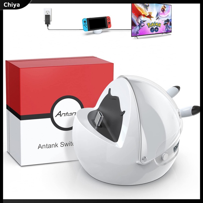 Đế Sạc Chuyển Đổi Hdmi-compatible Hình Quả Bóng Pokemon Pikachu Cho Nintendo Switch