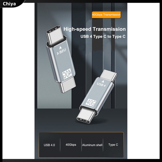 Đầu Chuyển Đổi Type-c Sang Usb 4.0 40Gbps Tốc Độ Cao + Bộ Sạc Tiện Dụng
