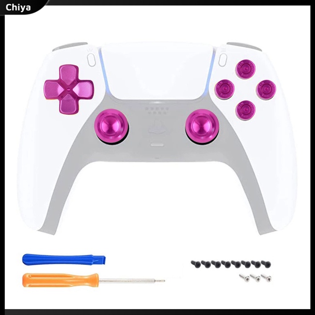 Bộ Nút Bấm Thay Thế Bằng Hợp Kim Nhôm Cho Tay Cầm Chơi Game Ps5