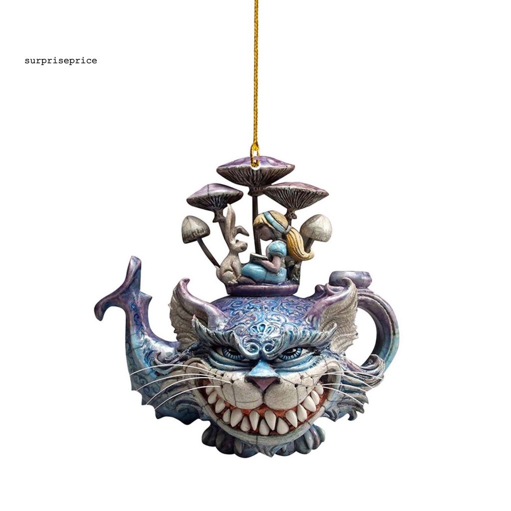 Mặt Dây Chuyền Acrylic Hình Mèo Hoạt Hình Phẳng Trang Trí Xe Hơi