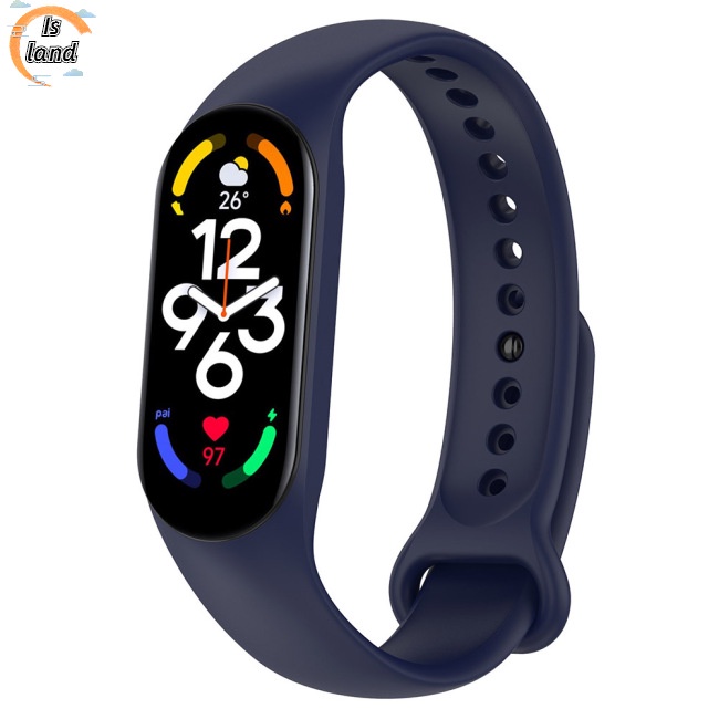 Dây Đeo Thay Thế Bằng Cao Su Chống Thấm Nước Nhiều Màu Tùy Chỉnh Kích Thước Cho Xiaomi Mi Band 7