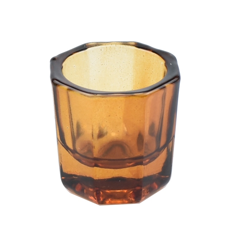 Bát Thủy Tinh Hình Bát Giác Dùng Đựng Bột Làm Móng Nghệ Thuật