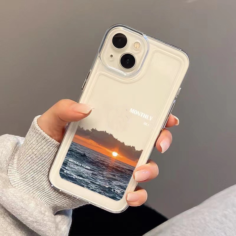 Ốp Điện Thoại TPU Mềm Trong Suốt Chống Sốc Bảo Vệ Toàn Diện Cho Iphone 14 Plus 13 Pro Max 12 Mini 11 X Xs Xr 8 7