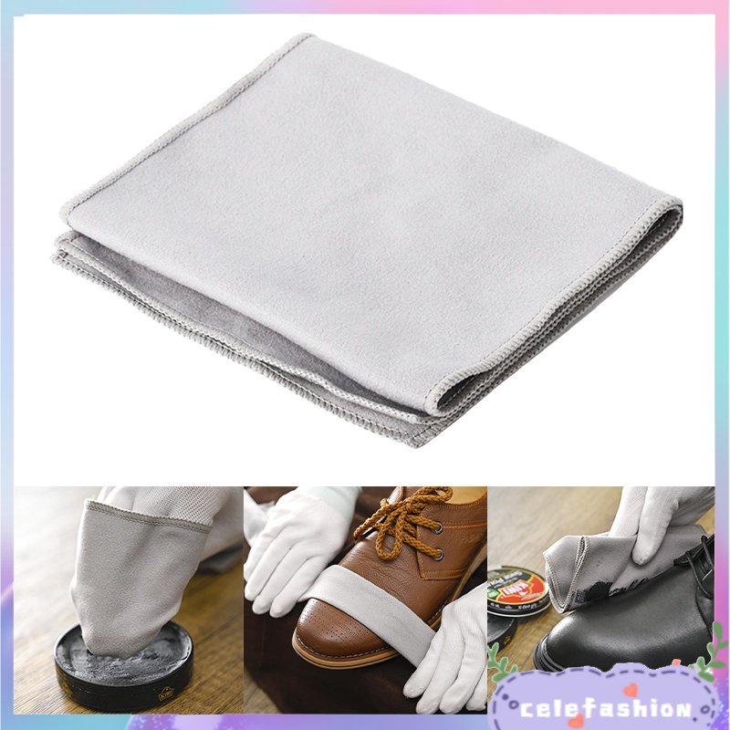 Khăn Lau Đánh Bóng Giày Da Bằng Vải Vi Sợi Lấp Lánh